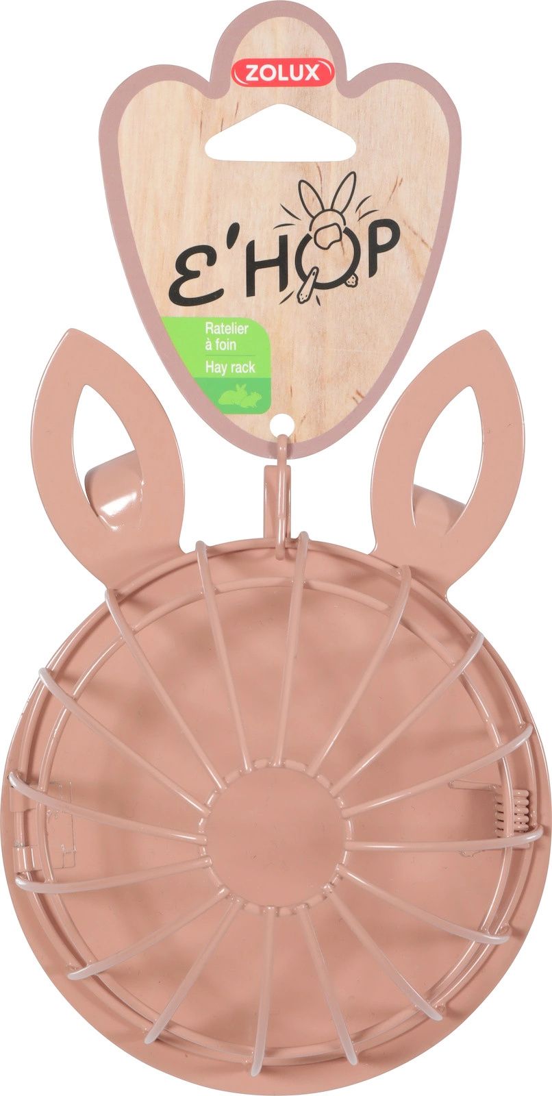 Zolux ZOLUX EHOP krmítko na seno, králík, růžové