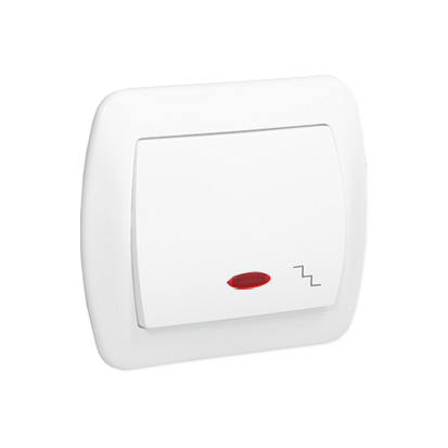 Jedno schodišťová spojka Kontakt-Simon Chord s podsvícením bílé