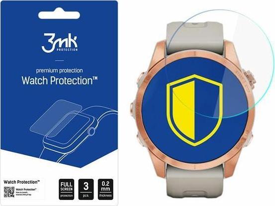 3mk hybridní sklo Watch pro Garmin Fenix 7S (3ks)
