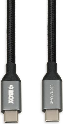 I-BOX USB C/USB C 1 m USB cable 3.2 Gen 2 (3.1 Gen 2) Black