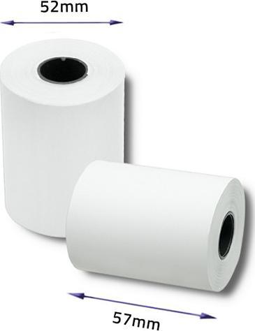 Qoltec 51899 Thermal roll 57 x 16 | 55g/m2 | 10 pcs. | BPA free
