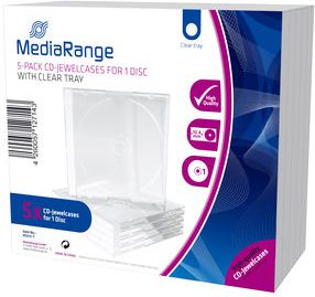 Střední boxy pro CDS/DVD 5 ks (box31-t)