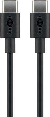 Goobay USB-C – USB-C USB kábel 2 m čierny (51243)
