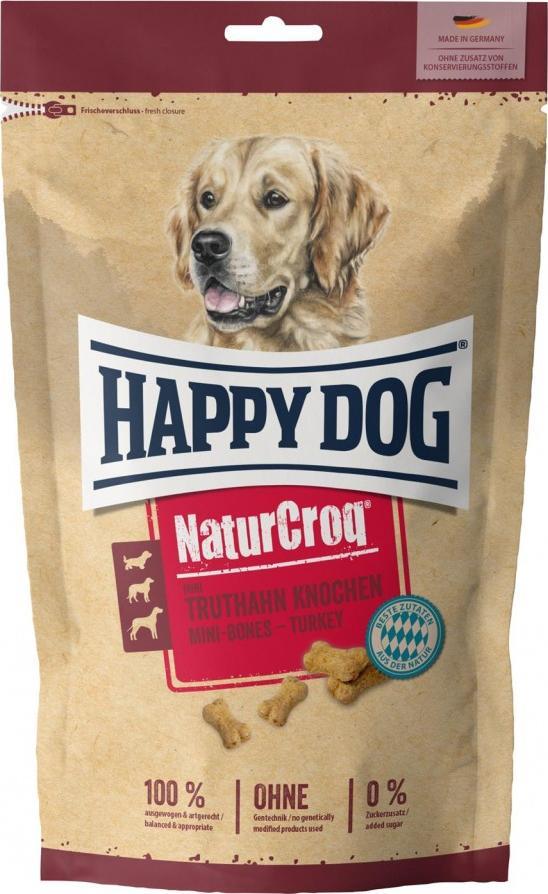 Happy Dog NaturCroq Mini Bones, krůtí, sušenky pro malá plemena, 700g