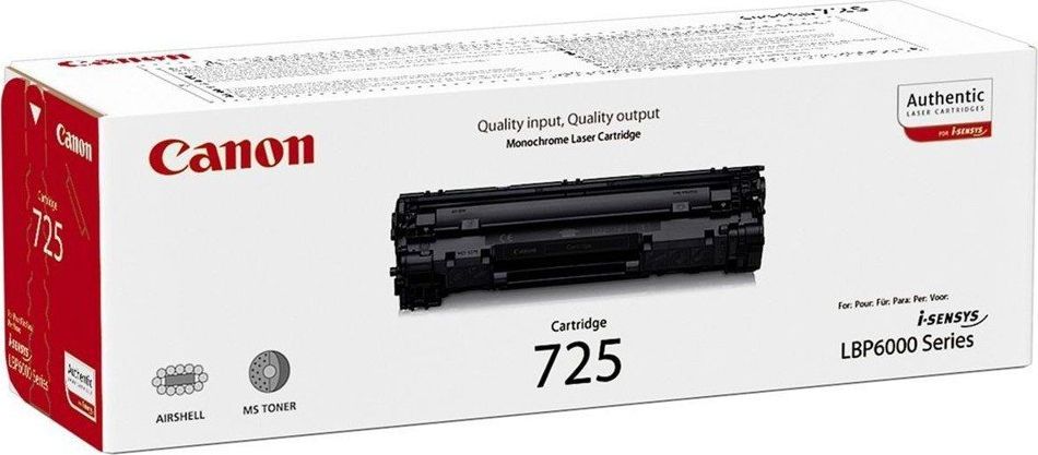 Toner Canon 725 Black Original (3484B002)