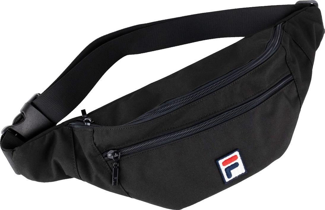 Fila Fila Bissau potažená plátěná taška s dvojitým zipem FBU0010-80009 Černá Jedna velikost