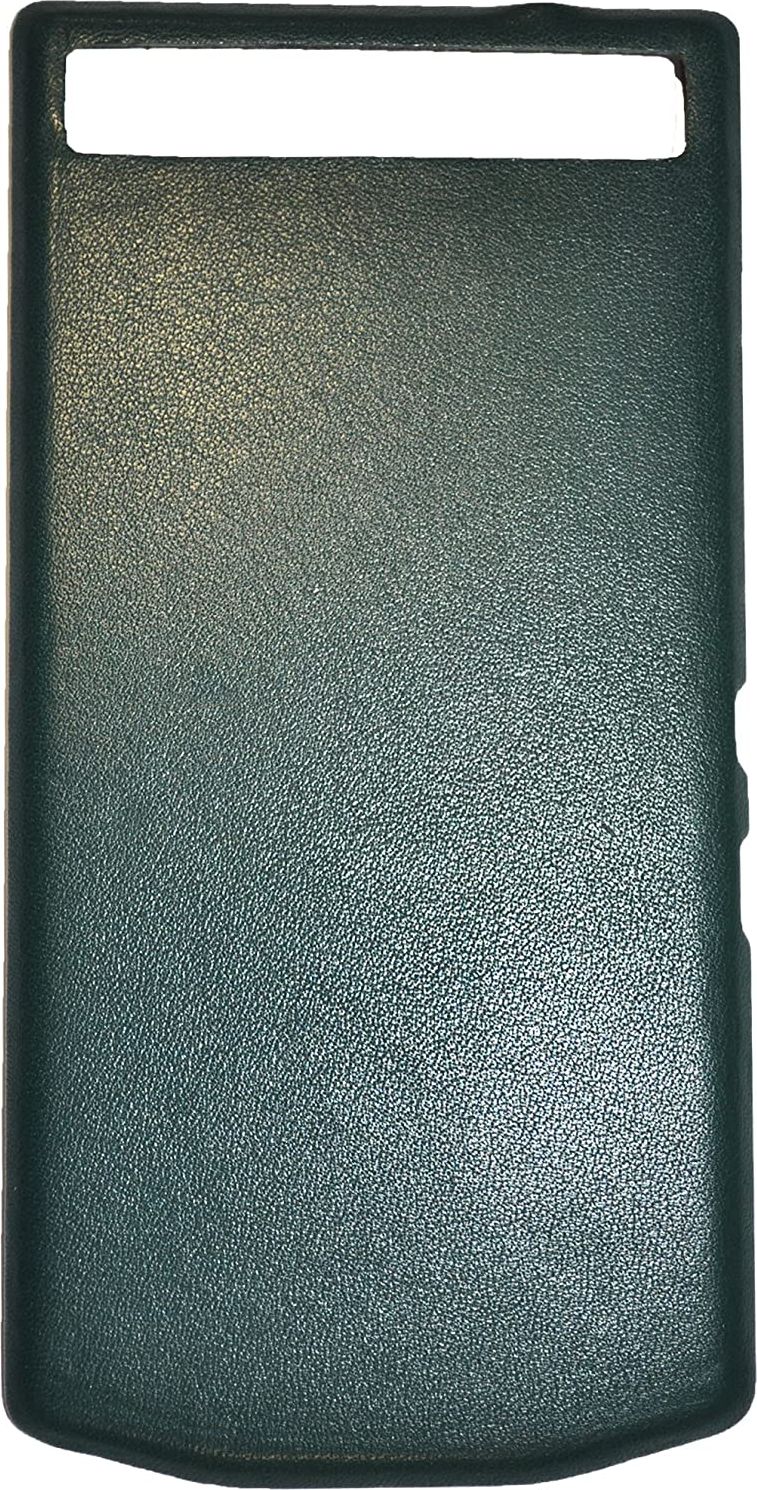 Kožený kryt dvířek baterie Blackberry Porsche Design P9982 červnový bug zelený
