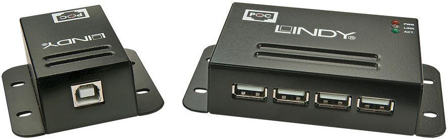 Lindy Extender, USB 2.0, kat.5 50m, 4 port (42681)