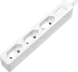 LogiLink běžné 3 zásuvky 1,5m 1xUSB bílý (LPS229)