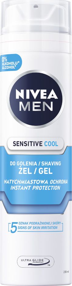 Nivea MEN SENSITIVE COOL gél na holenie 200 ml