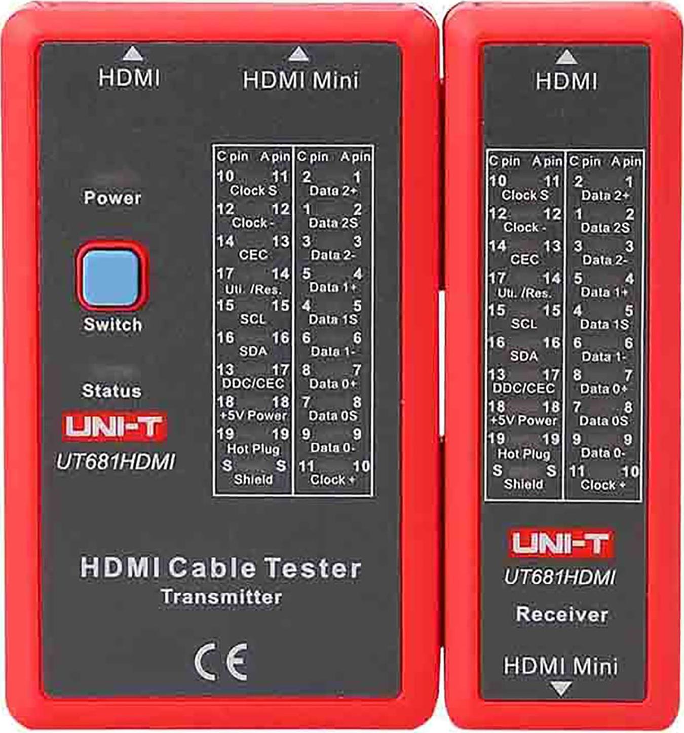 Tester HDMI kabelu Uni-T UT681HDMI