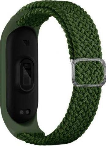 Beline Beline Mi Band 5/6 Textilný opasok zelený/zelený