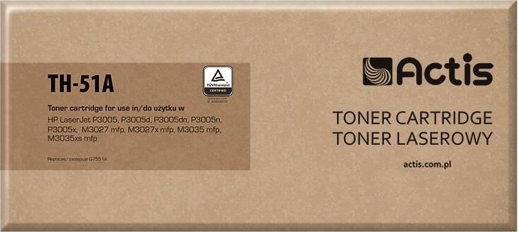 Actis TH-51A toner for HP printer; HP 51A Q7551A replacement; Standard; 6500 pages; black