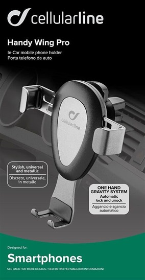 CL držák do vent., černý HANDYWINGPROK