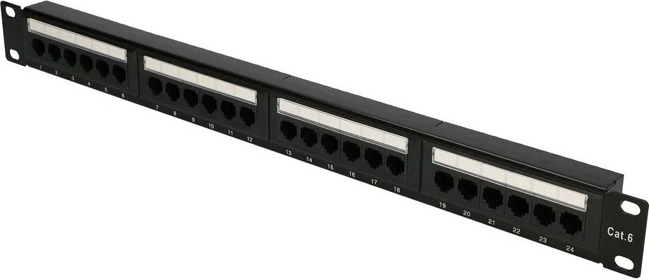 Patchpanel 24 portů CAT6 UTP V2