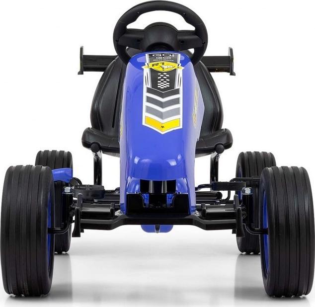 Detská šliapací motokára Go-kart Milly Mally Rocket modrá