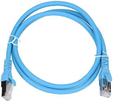 ExtraLink Patchcord CAT.6A, S/FTP, 1m, modrý (EX.6556)