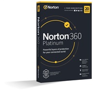 NORTON 360 PLATINUM 100GB +VPN 1 uživatel pro 20 zařízení na 1 rok ESD