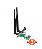 Tenda E12 - Wireless-AC PCIe Adapter, 802.11ac/a/b/g/n, 1200 Mb/s, 2x Ext. Ant. 5 dBi