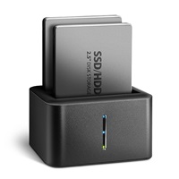 AXAGON ADSA-D25, USB 3.2 Gen 1 - 2x SATA 6G 2.5  SSD/HDD CLONE MINI dokovací stanice