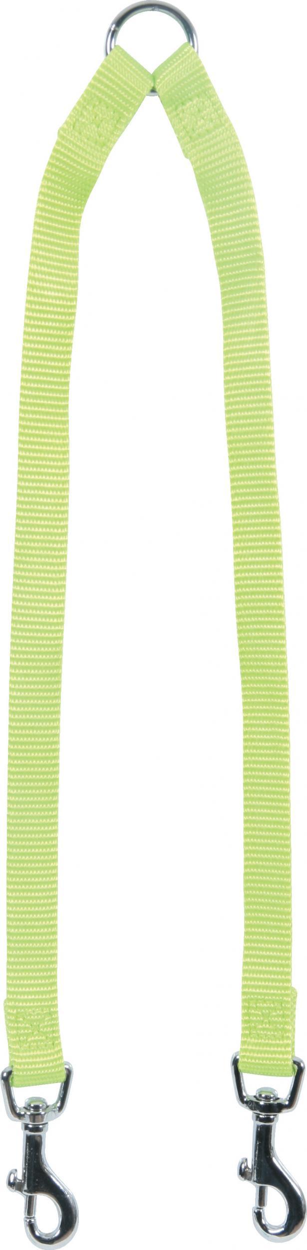 Zolux ZOLUX Dvojité nylonové vodítko 15 mm/40 cm, barva akvamarín