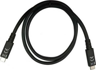 USB Techly USB-C – kábel USB-C 0,8 m čierny (ICOC MUSB40-CMCM08)