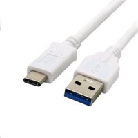 C-TECH kabel USB 2.0 AM na Type-C kabel (AM/CM), 1m, bílý