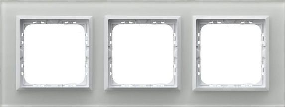Ospel Triple Frame White Glass Impresja Ospel