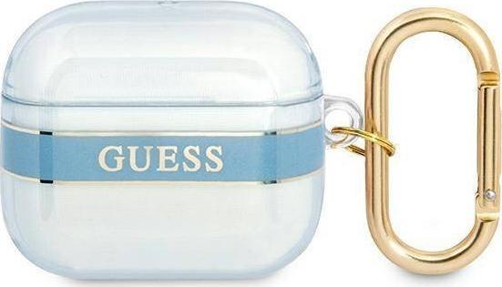 Ochranné pouzdro Guess Strap Collection pro AirPods 3 modré