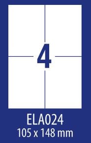 Avery Zweckform LABEL ZF ECONOMY 105X148MM 024 100ARK LABEL E100 ELA024 - ELA024