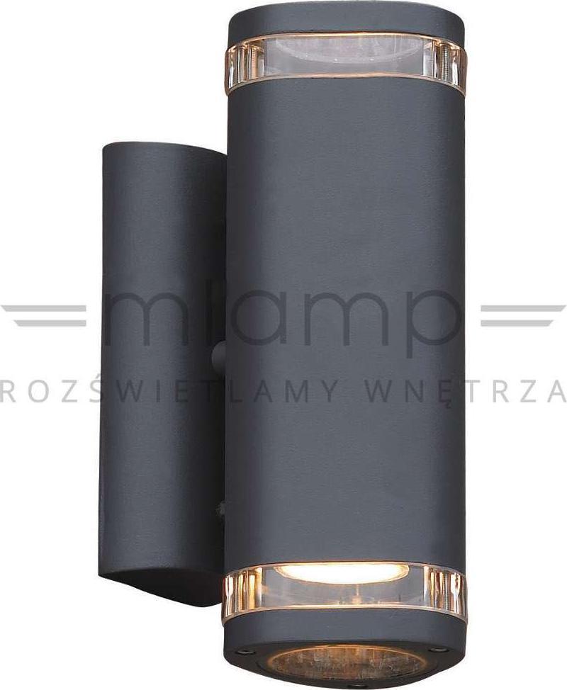Nástěnné svítidlo Italux venkovní LAMP NOELL 238 Nástěnné svítidlo Italux IP44 nástěnné svítidlo na zahradu venkovní trubice grafitové