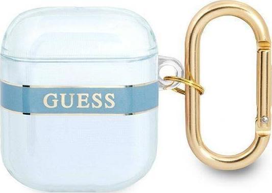 Ochranné pouzdro Guess Strap Collection pro AirPods modré
