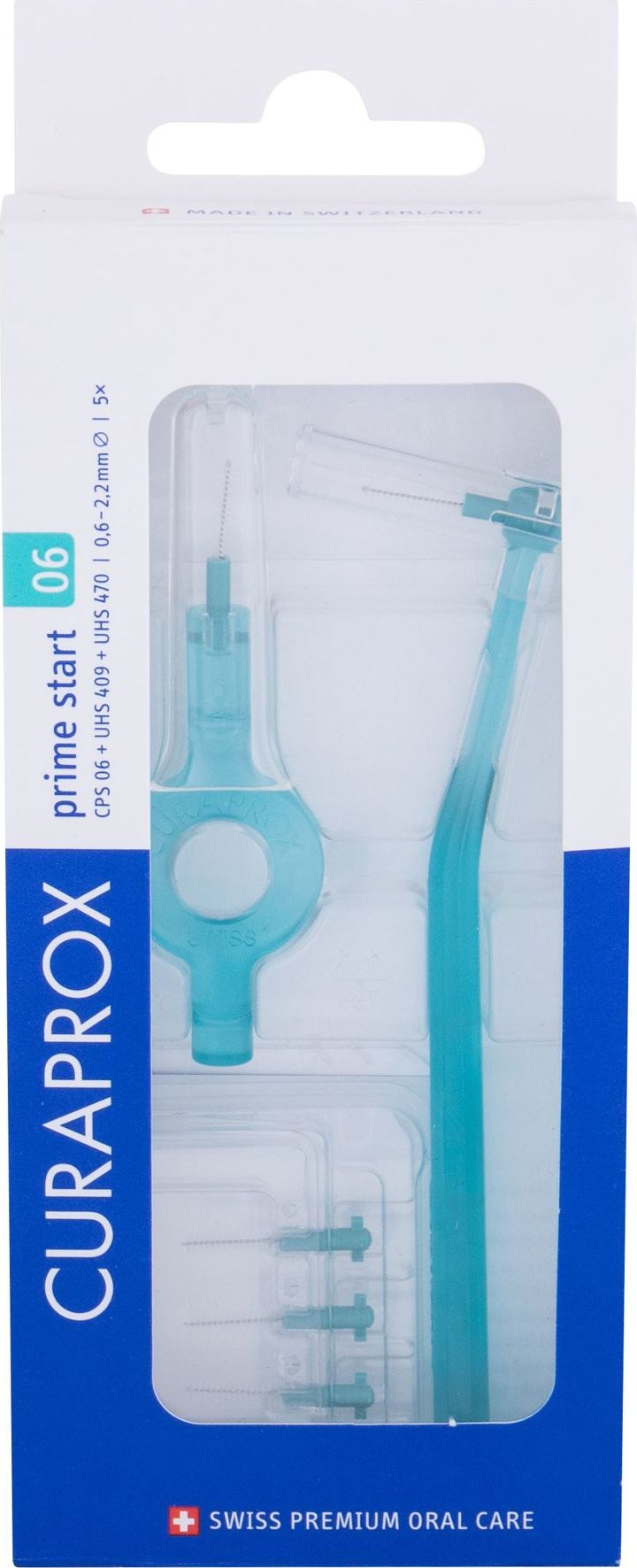 Curaprox Prime Start 06 - 2,2mm / blue 5ks + UHS 409 a UHS 470