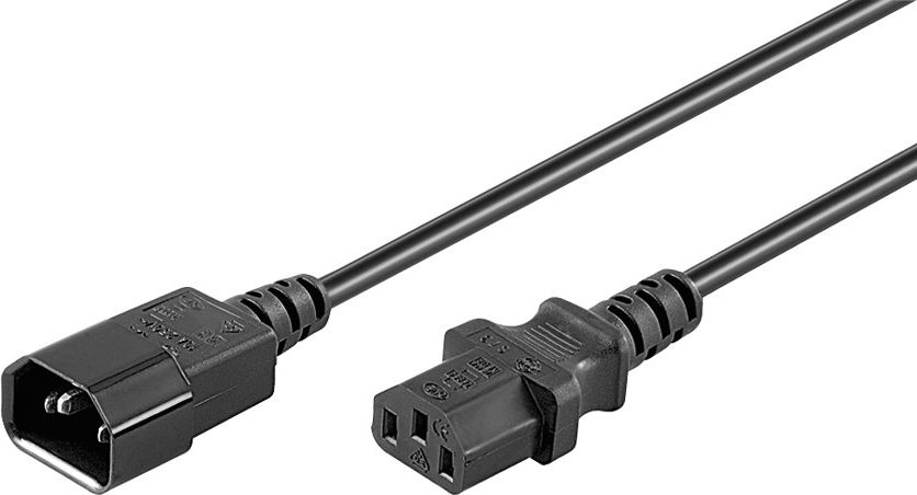 Goobay napájecí kabel IEC C14 - IEC C13 prodlužovací kabel 3m (95287)