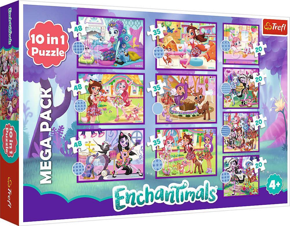 Trefl Puzzle Set 10v1 Mega Pack Enchantimals 329 dílků