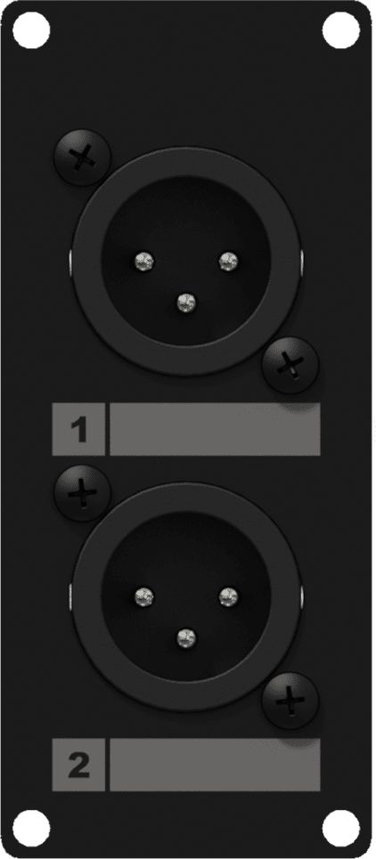 Caymon Caymon Casy126/Bo Casy 1 Space s 2x xlr samce až 3-pinovým terminálem Block Black Version