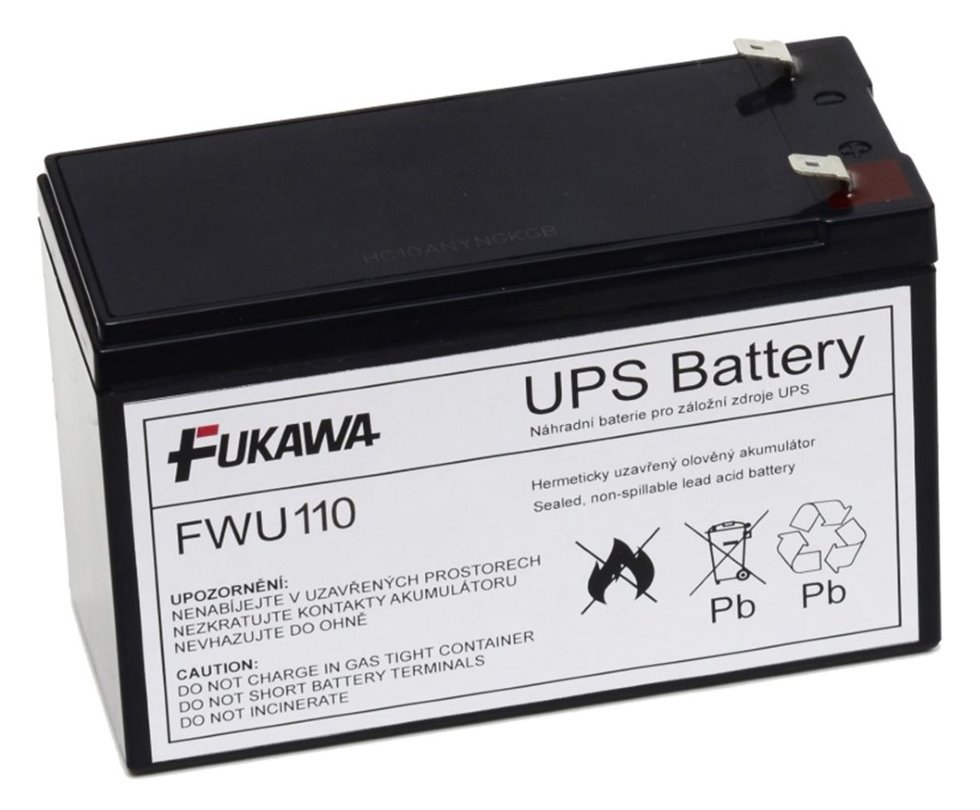 FUKAWA olověná baterie FWU110 do UPS APC/ náhradní baterie za RBC110/ životnost 5 let