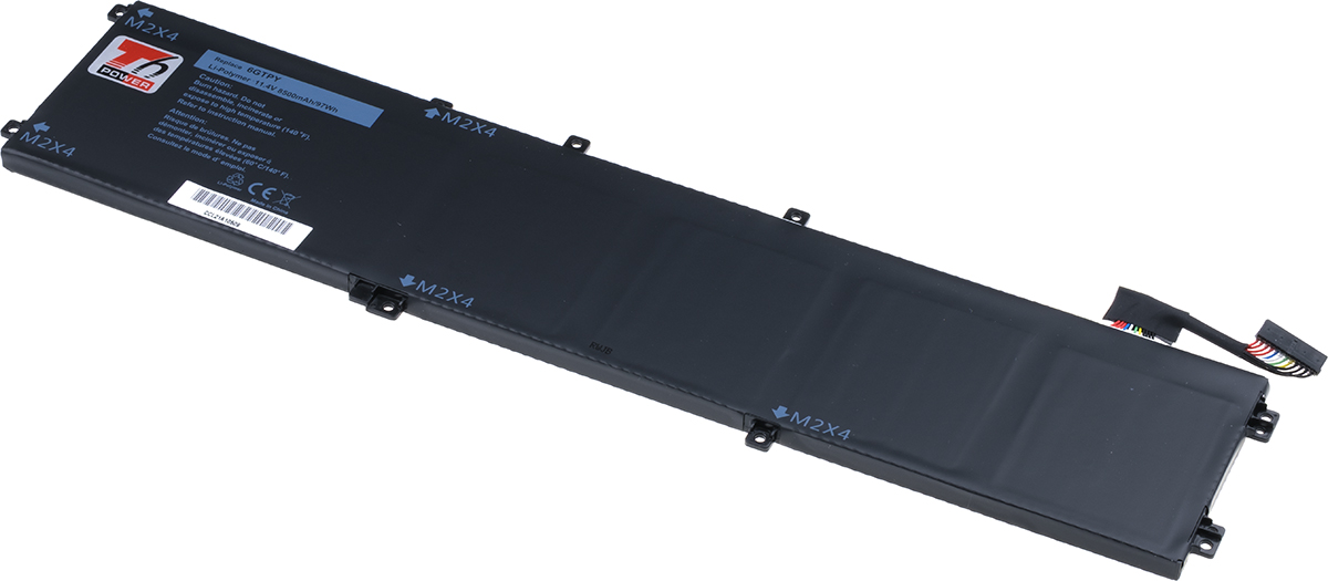 Baterie T6 power Dell Precision 15 5520, 5530, XPS 15 9560, 9570, 8500mAh, 97Wh, 6cell, Li-pol