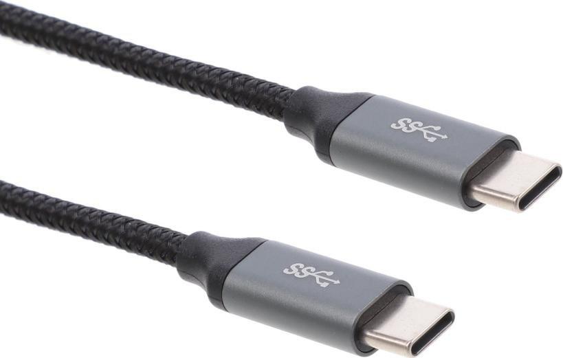 Montis USB-C - USB-C USB kabel 1 m Černostříbrný (MT004)