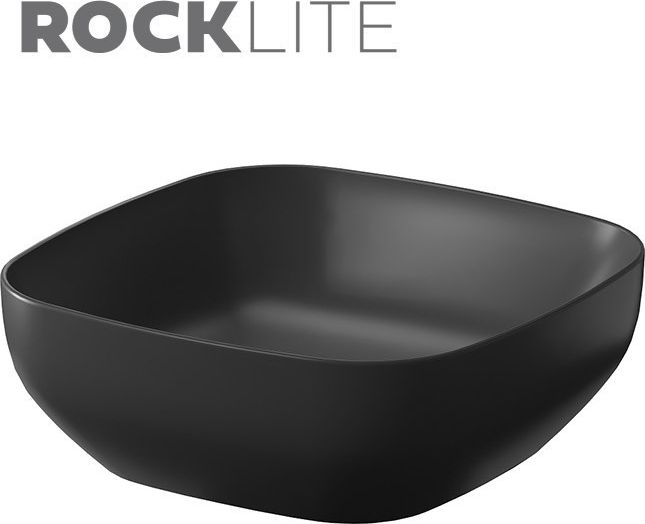 Cersanit K677-012 Umyvadlo na desku Larga Square Antracit Matt (38X38) BOX//CE.KRLA.U-NABL.LARGA-ANTR-MAT () - CE.KRLA.U-NABL-KW-ANTR