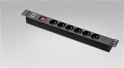 Eurocase zásuvka GA-3106 typ E šetinásobná, 1,7m, C13- Schuco