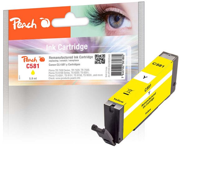 PEACH kompatibilní cartridge Canon CLI-518, yellow, 5,6 ml