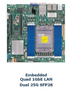 SUPERMICRO MB 1xLGA4189, iC621A, 8x DDR4 ECC, 3xNVMe, 1xNVMe/4xSATA3, M.2, 2x PCIe4.0 x16, 2x 25Gb + 4x 1Gb LAN,IPMI