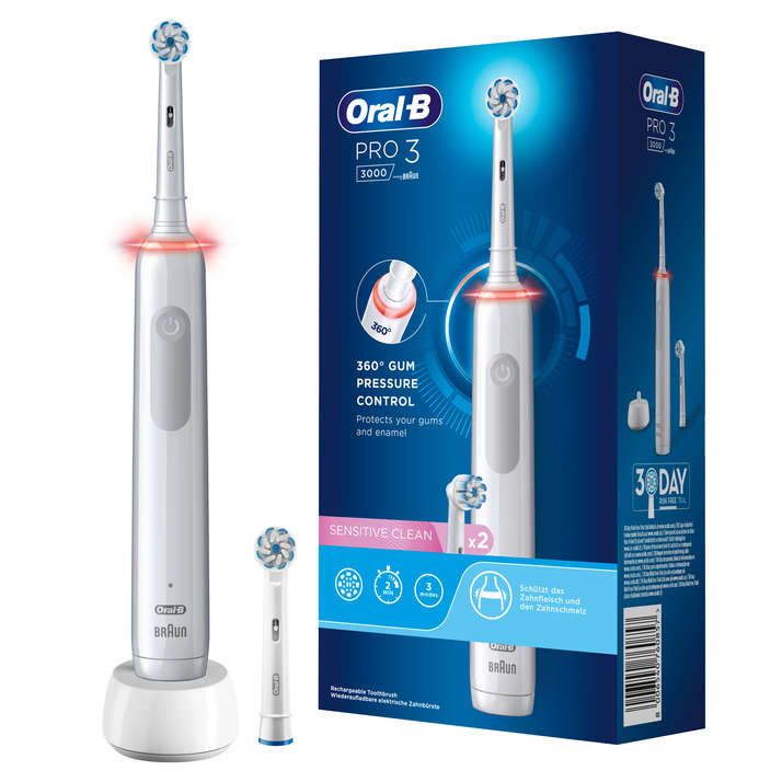Oral-B PRO 3 3000 Sensitive Clean White JAS22