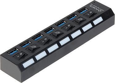 USB HUB 7x USB-A 3.0 (HUB-USB3.0-1/7)