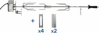 Culinary Modular Drehspieß Set, Grillspieß