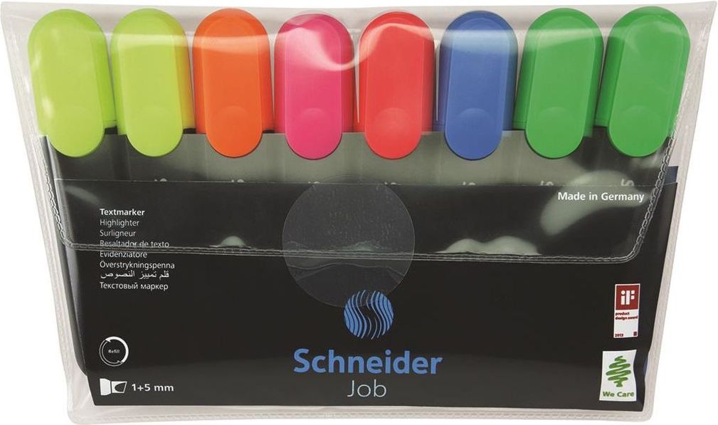 Schneider Highlighter 6 barev 8 kusů 115088
