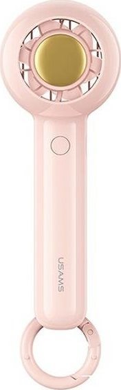 USAMS Mini 1200mAh ruční ventilátor Candy Series růžový/růžový ZB251FS02 (US-ZB251)