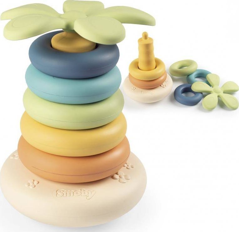 SMOBY Malá zelená Velká pyramida kruhů Bioplast Palma 6el.