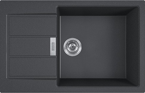 Franke SID 611 XL 1-miskový drez s odkvapkávačom 78 x 50 cm onyx (114.0496.089)